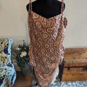 NWT BloomChic Floral Dress w/ Adjustable Straps & Slit | Size 22 / 3X